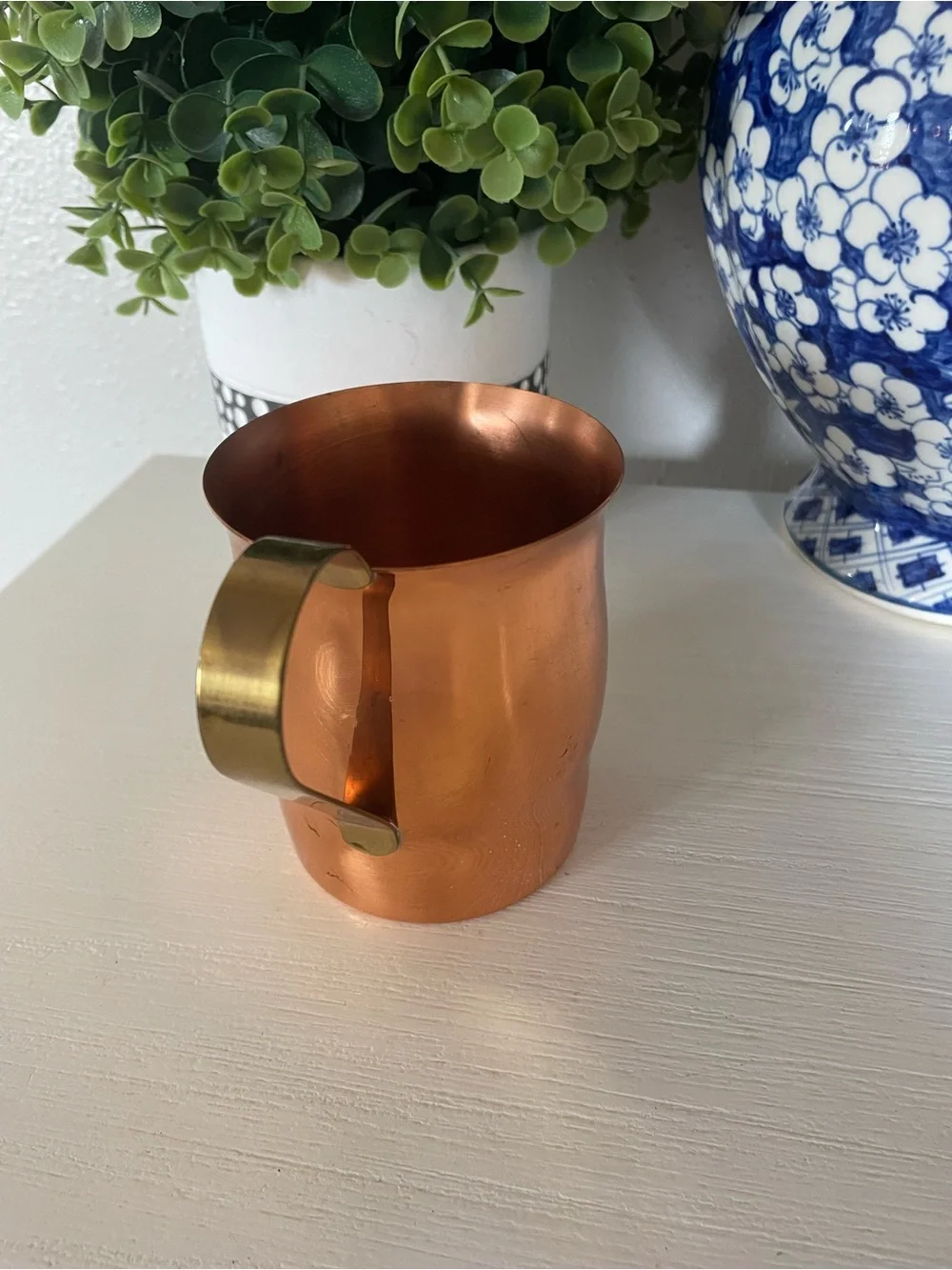 Vintage Coppercraft Guild Copper and Brass Creamer pitcher Mid Century Modern